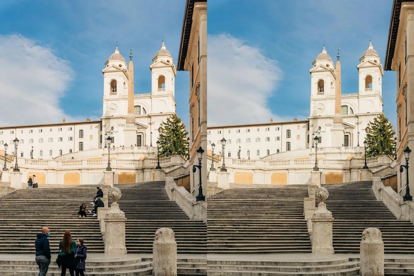 Remove all people from image