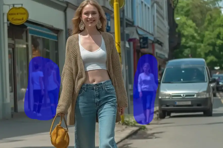 Erase people from photo